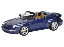 Porsche 911 (993) ターボ カブリオ ブルー/Schuco 1/43ミニカー(3)