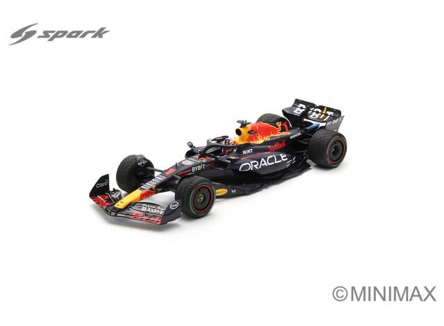 2023 Oracle レッドブル・レーシング RB19 #1 マックス・フェルスタッペン 優勝 モナコGP ブルーレッドイエロー/Spark 1/12ミニカー