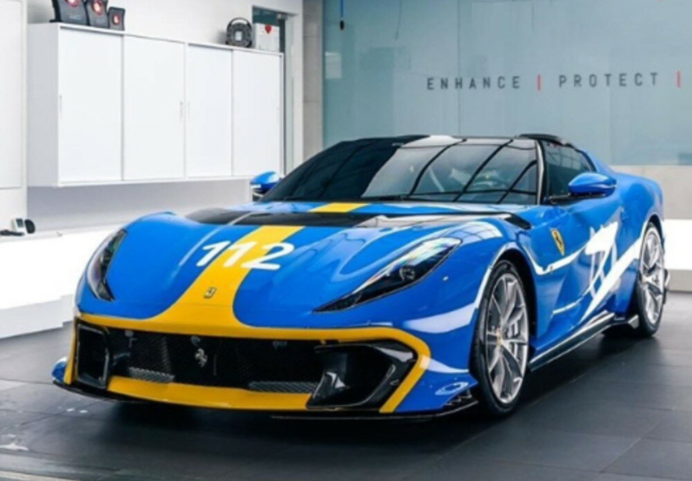 FERRARI 812 COMPETIZIONE A ���ѥ����� N 112 2022 �ե����졼���󥰥֥롼 �֥롼��������/BBR 1/18�ߥ˥��� 90...