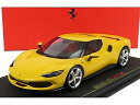 フェラーリ 296 GTB ハイブリッド 830HP V6 2021 - ショーケース付 - ジアッロ モデナ (イエロー)/ BBR 1/18 99台限定ミニカー