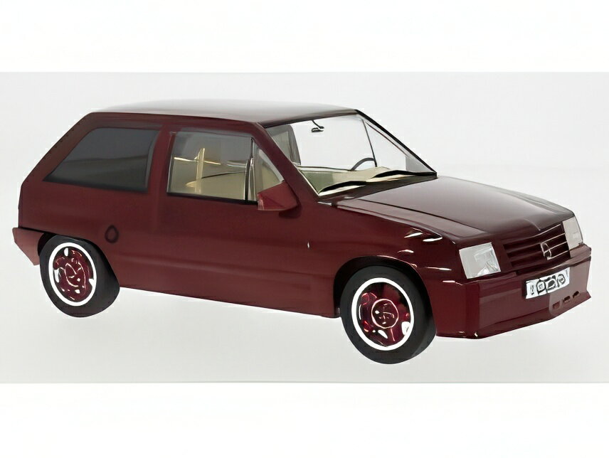 【予約】2026年発売予定OPEL コルサ A カスタム 1983 ダークレッド/ MCG 1/18 ミニカー