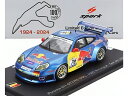 ポルシェ - 911 996 GT3 R チームRWSモータースポーツ N76 スパ24時間2002 ルカ・リッチテリ - ディーター・クエスター - フィリップ・ピーター - トト・ウルフ - ブルーイエローレッド / Spark 1/43 ミニカー