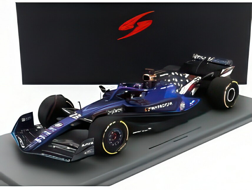 ウィリアムズ - F1 FW45 チームウィリアムズガルフ N23 アメリカGP2023 アレクサンダー・アルボン - ブルー / Spark 1/18 ミニカー