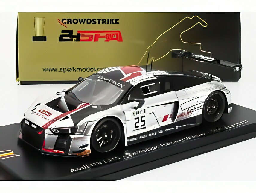 AUDI R8 LMS アウディ スポーツ ザンテーロ N 25 クリストファー ハーゼ ジュール グーノン マルクス ヴィンケルホック ウィナー スパ 2017 シルバー ブラック/ Spark 1/43 ミニカー
