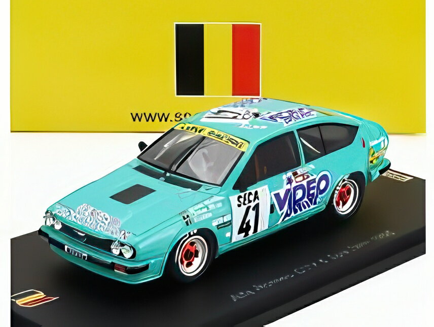 アルファロメオ GTV6 チーム Jolly Club N 41 24時間 スパ 1986 ミシェル マイリエン クイリン ボヴィ ファウステイン ライトグリーン/ Spark 1/43 ミニカー