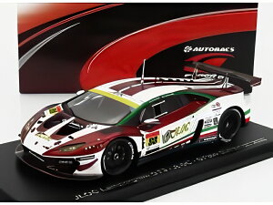 LAMBORGHINI ウラカン GT3 EVO チーム JLOC N 88 小暮卓史 元嶋佑弥 スーパーGT 2023 レッド ホワイト/ Spark 1/43 ミニカー