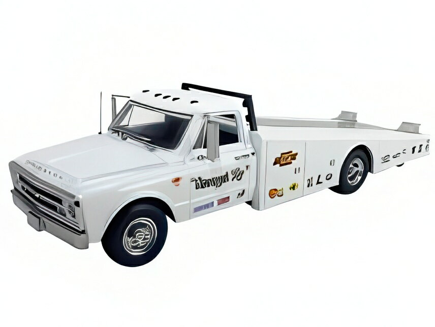【予約】10-12月以降発売予定CHEVROLET C-30 トラックランプ カートランスポーター GRUMPY'S TOY 1967 ホワイト/ ACME 1/18 ミニカー