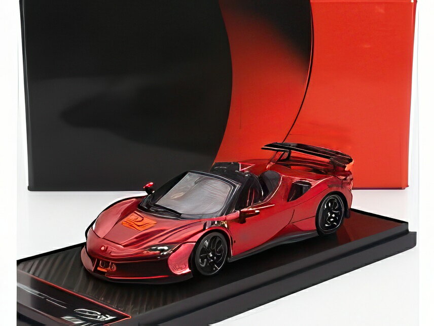 フェラーリ SF90 XX ストラダーレ スパイダー 2024 ロッソ フオッコ レッドメタリック オレンジ ブラック/ BBR 1/43 50台限定ミニカー
