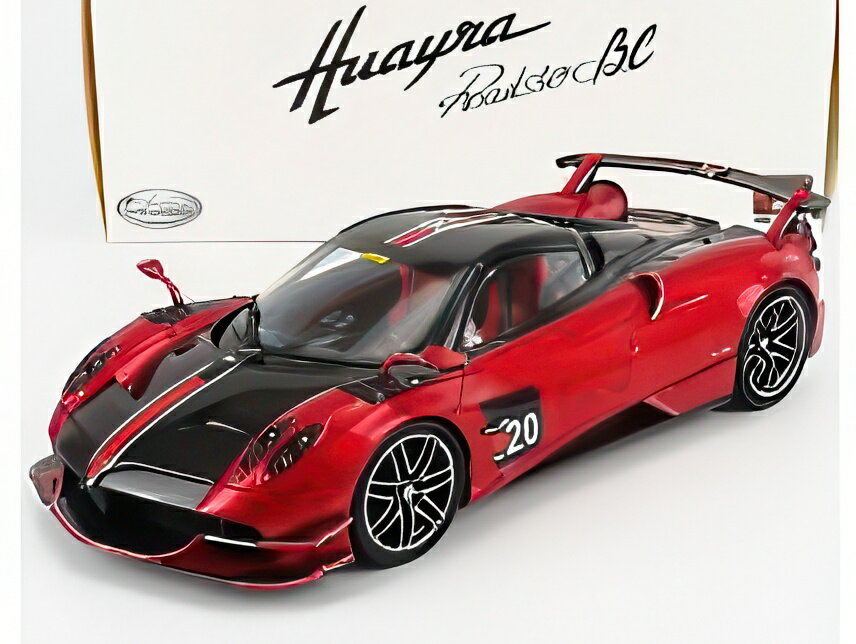 パガーニ ウアイラ BC ロードスター N 20 2017 レッド ブラック/ LCD 1/18 ミニカー