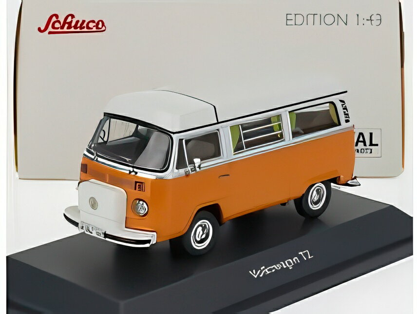 Car Toys, Train Toys - VOLKSWAGEN T2b キャンパーバン 1962 オレンジ/ホワイト/ Schuco 1/43 ミニカー