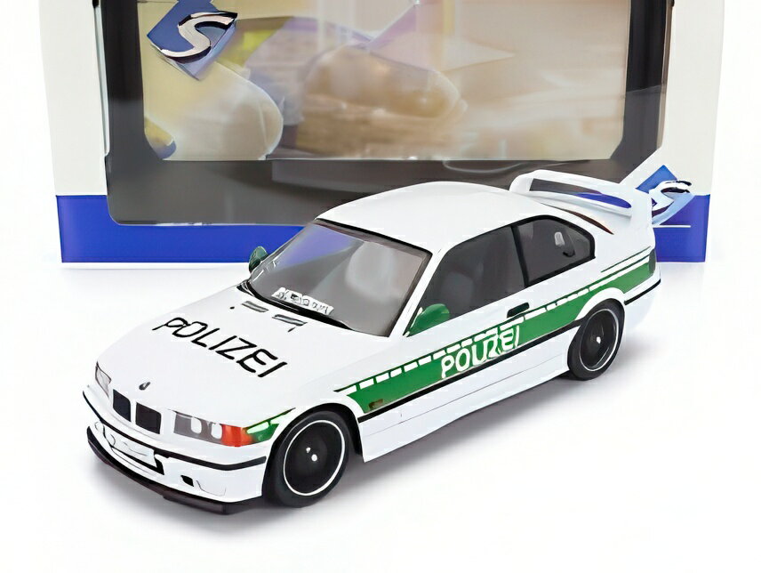 BMW 3シリーズ M3 E36 クーペ ポリツァイ 1991 ホワイト グリーン/ SOLIDO 1/18 ポリスミニカー