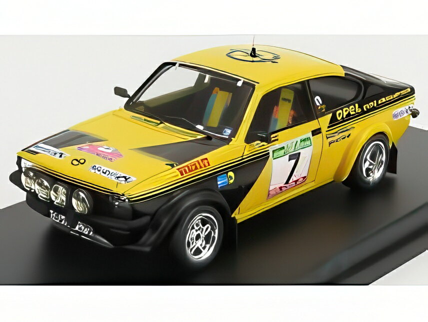 Hot Wheels - OPEL KADETT GTE ナイトバージョン N 7 ポルトガルラリー 1976 A クラング CG アンダーソン イエロー ブラック/ Trofeu 1/43 150台限定ミニカー