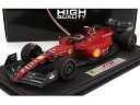 FERRARI F1-75 チームスクーデリアフェラーリ N55 2位 バーレーンGP 2022 C.サインツ ショーケース付 レッド/ BBR 1/18 30...