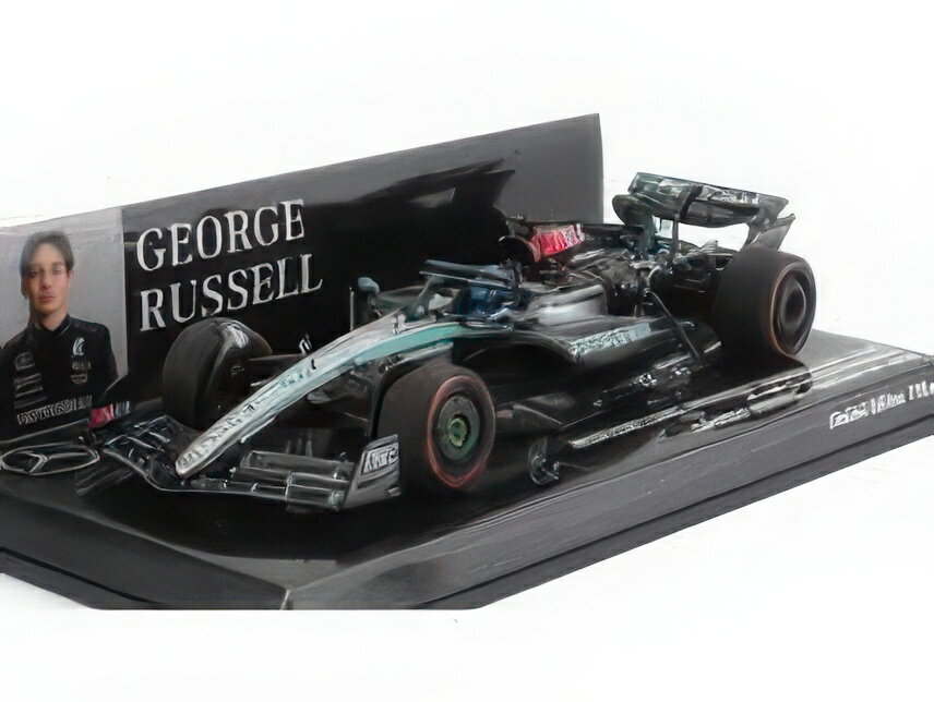 Rakuten - MERCEDES GP F1 W15 EQ パフォーマンス チーム AMG PETRONAS モータースポーツ N 63 イギリスGP 2024 ジョージ・ラッセル ブラック シルバー グリーン/ MINICHAMPS 1/43 ミニカー