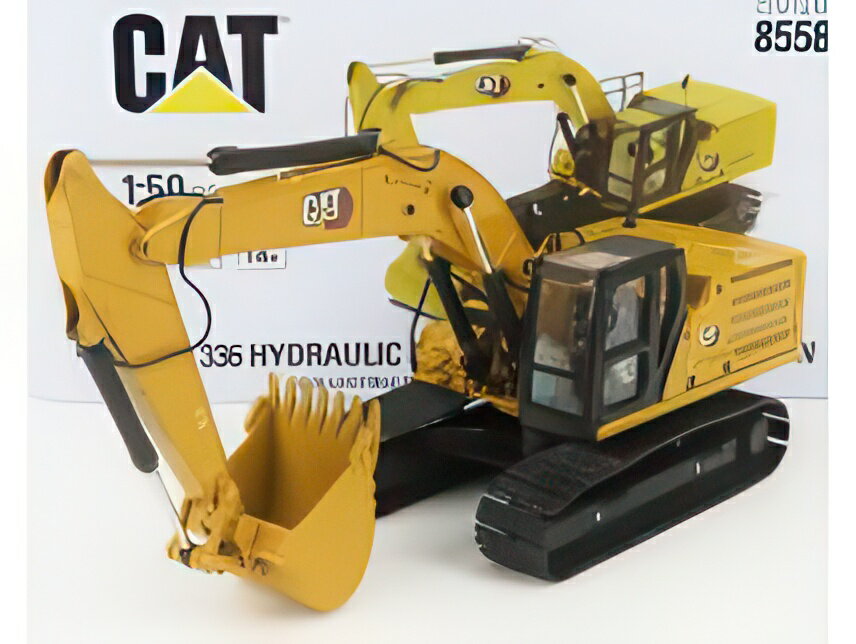 Hot Wheels - CATERPILLAR CAT336 エスカヴァトーレ チンゴラート トラクター ハイドロリック エクスカベーター スクレーパー ネクストジェネレーション イエロー ブラック/ Diecast Masters 1/50 建機 模型