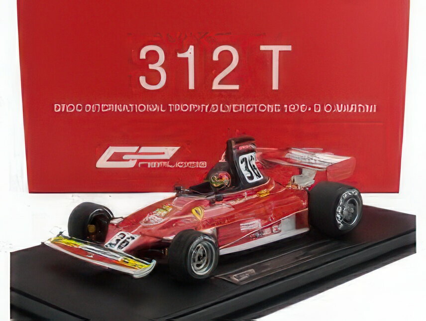 FERRARI F1 312T チーム EVEREST N 36 BRDC インターナショナルトロフィー シルバーストーン (パイロットフィギュア付き) 1976 ジャンカルロ・マルティーニ ショーケース付き レッド/ GP Replicas 1/18 100台限定ミニカー