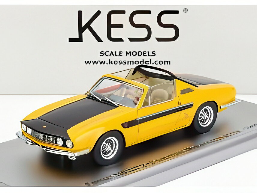 FERRARI 330 GT 2 2 sn.6109 ミケロッティ カブリオレ オープン 1964 イエローブラック/ Kess-Model 1/43 ミニカー