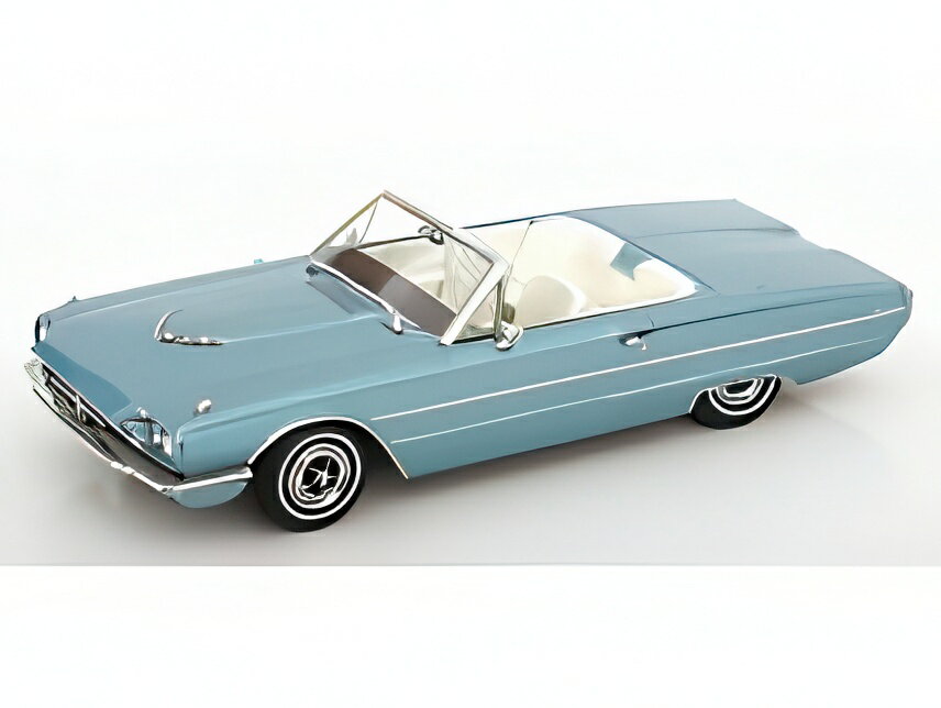 2026年発売予定FORD USA サンダーバード カブリオレ オープン 1966 ライトブルー/ KK-SCALE 1/18 ミニカー
