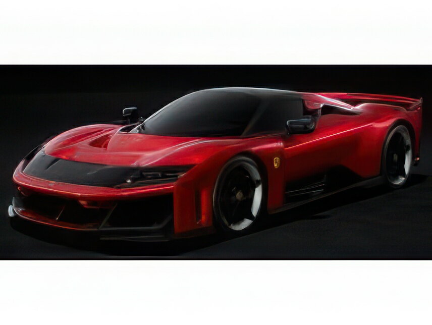 【予約】12月以降発売予定FERRARI F80 2024 ロッソスーパーカー レッドメタリック ブラック/ LOOKSMART 1/12 ミニカー