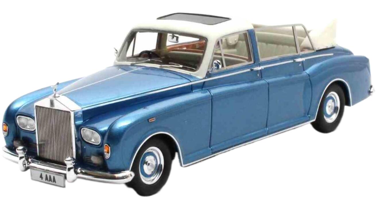 ROLLS ROYCE ファントム VI ランドーレット セミコンバーチブル オープン 1973 ライトブルーホワイト/ Matrix 1/43 100台限定ミニカー