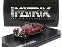 【予約】9月以降発売予定ROVER 12hp (P1) ツアラー カブリオレ オープン 1934 ボルドー/ Matrix 1/43 ミニカー