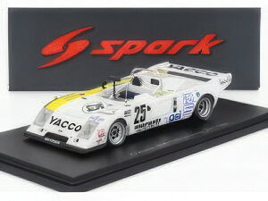CHEVRON B36 2.0L S4 チーム ROC SOCIETE YACCO N 25 24h ル・マン 1980 ブルーノ・ソッティ ドミニク・ローラン フィリップ・エスノー ホワイト イエロー/ Spark 1/43 ミニカー