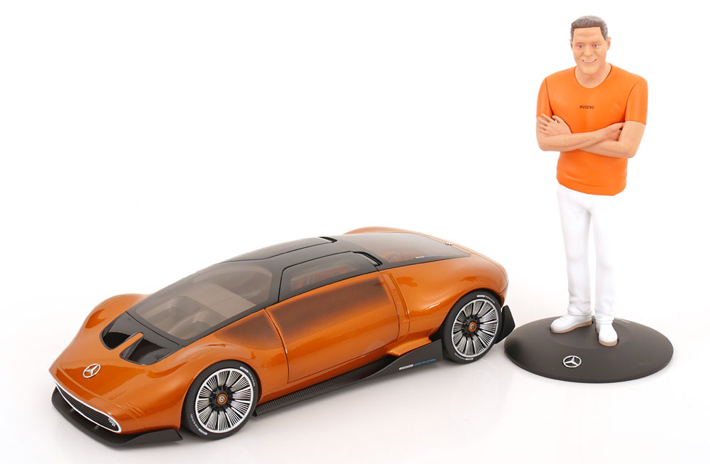 Mercedes Vision One Eleven Gordon Wagnerフィギュア付セット 2023 Mercedes特注モデル 限定1111個/ NZG 1/18 ミニカー