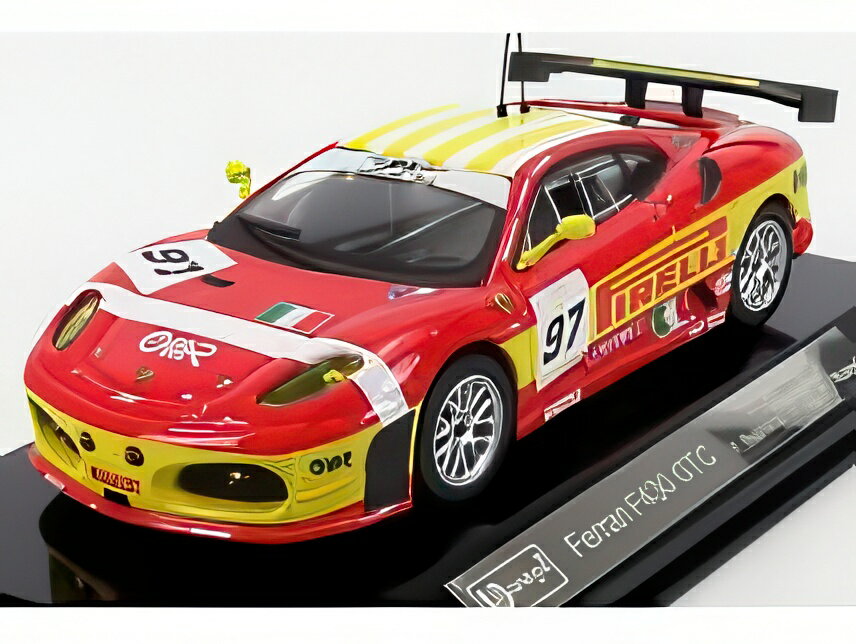FERRARI F430GT N97 2位 ルマン24時間 LMGT2 2008 レッド イエロー/ Bburago 1/43 ミニカー