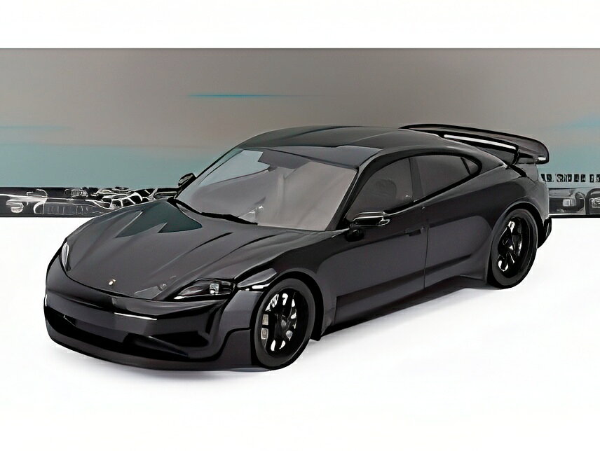 Hot Wheels - PORSCHE TAYCAN TURBO GT 2024 ブラック/ MINICHAMPS 1/18 ミニカー