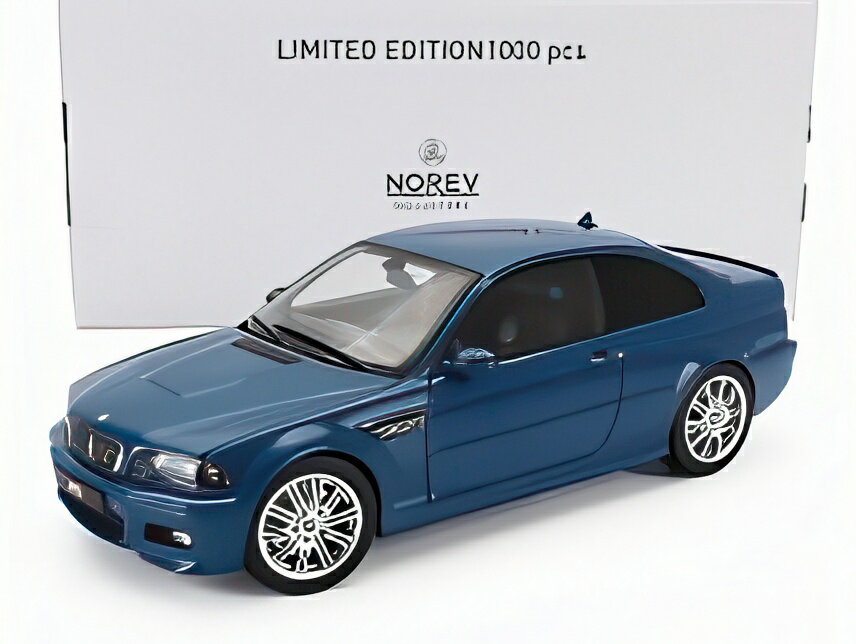 BMW 3シリーズ M3 (E46) クーペ 2000 ブルー/ Norev 1/18 1000台限定ミニカー