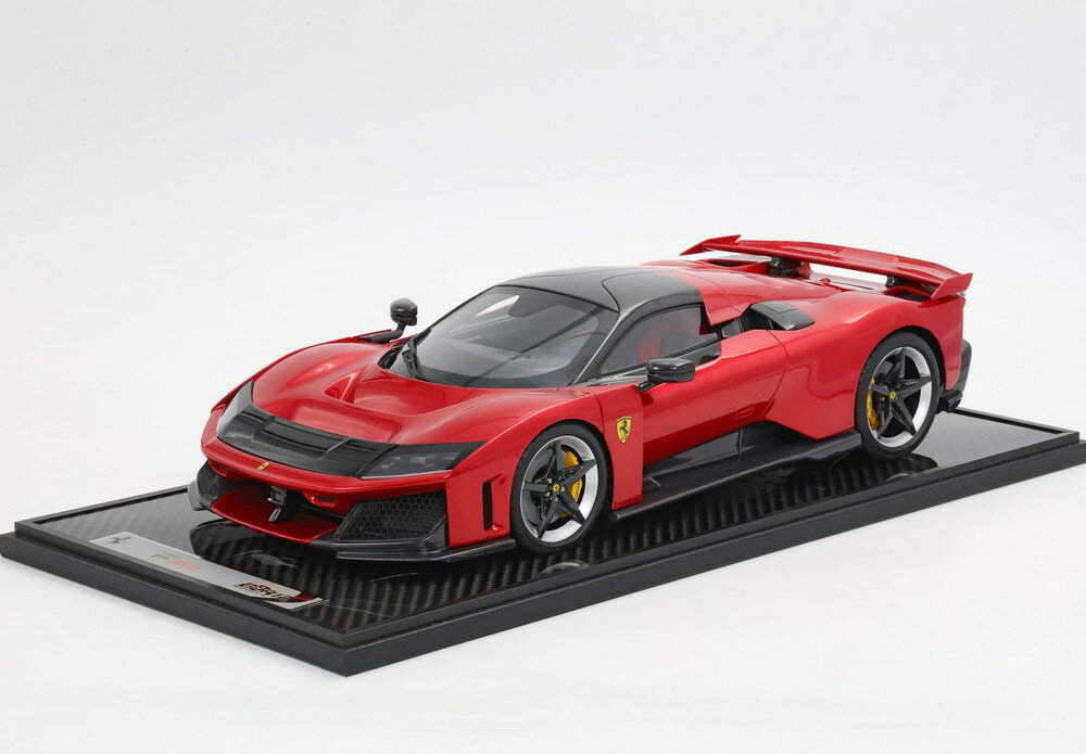 【予約】Ferrari F80 カーボンオプション ロッソスーパーカー バイカラーホイール シルバー＆カーボン/ BBR 1/12 ミニカー