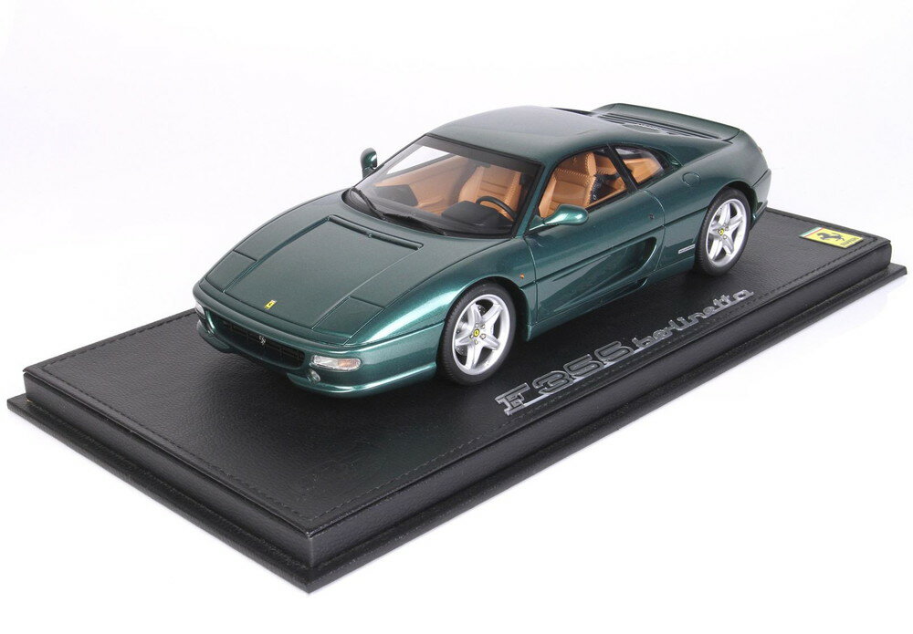 【予約】Ferrari F355 Berlinetta 1994 マニュアルギア ヴェルデピノメタリック ベージュインテリア/ BBR 1/18 ミニカー