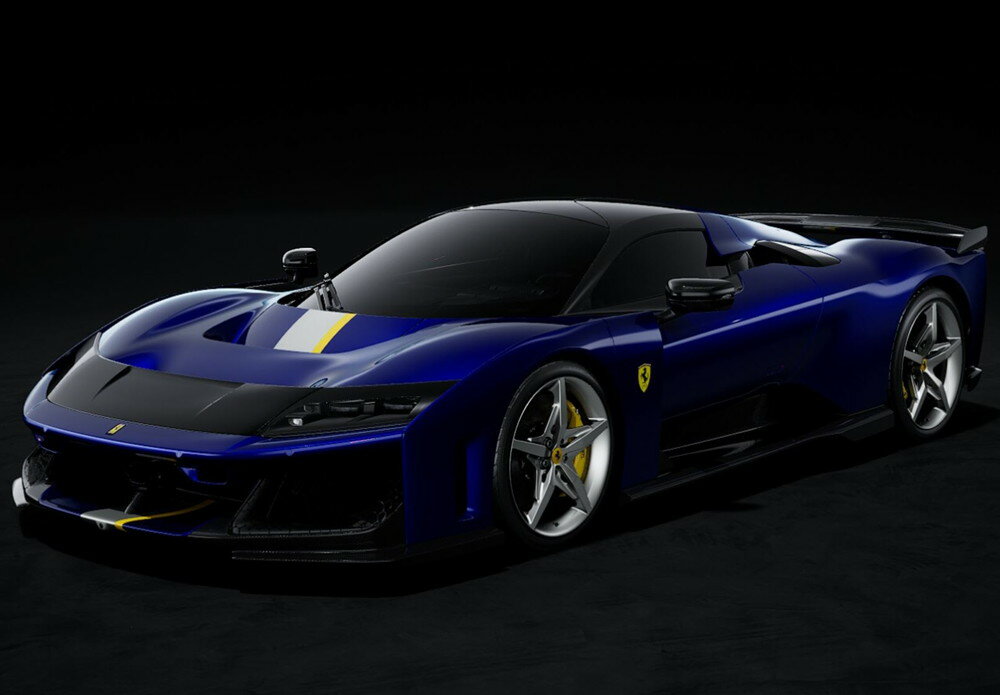 Hot Wheels - 【予約】Ferrari F80 カーボンオプション エレクトリックブルー シルバーホイール/ BBR 1/18 ミニカー