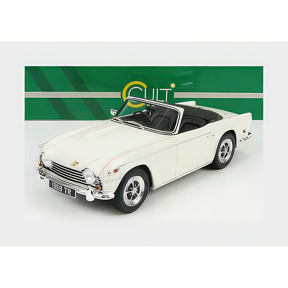 Triumphトライアンフ Tr5 Spiderスパイダー 1967 ホワイト / Cult Scale Models 1/18 ミニカー