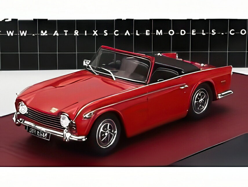 Rakuten - TRIUMPH TR5 カブリオレ オープン 1967 レッド/ Matrix 1/43 ミニカー