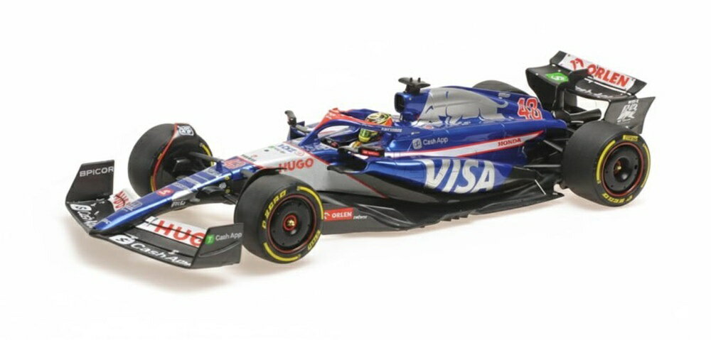 【予約】RACING BULLS F1 VCARB-01 チーム VISA CASH APP N 40 FP1 日本GP 2024 岩佐 歩夢 ブルー ホワイト/ MINICHAMPS 1/18 ミニカー