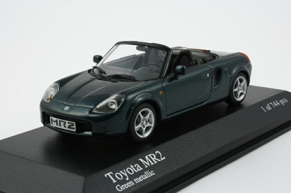 TOYOTA MR 2 CABRIOLET 2000 GREEN/ MINICHAMPS 1/43 ミニカー
