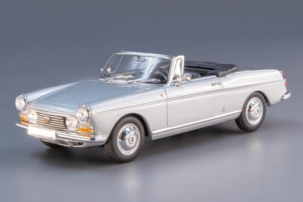 Hot Wheels - Peugeot 404 Cabriolet 1962 シルバー/ Maxichamps 1/43 ミニカー