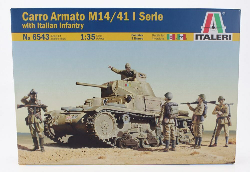 TANK M14/41 I シリーズ イタリア歩兵付 ミリタリー 1945/ ITALERI 1/35 ミニカー