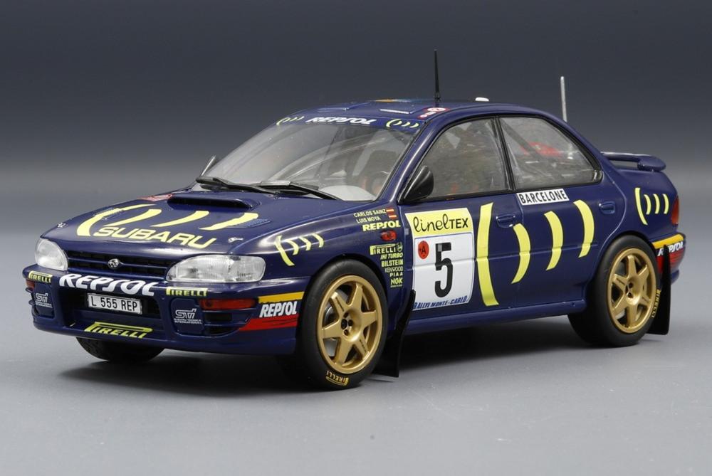 Rakuten - Subaru Impreza 555 5号車 スバルラリーチーム WRC ラリーモンテカルロ 1995 C.サインツ L.モヤ/ IXO 1/24 ミニカー