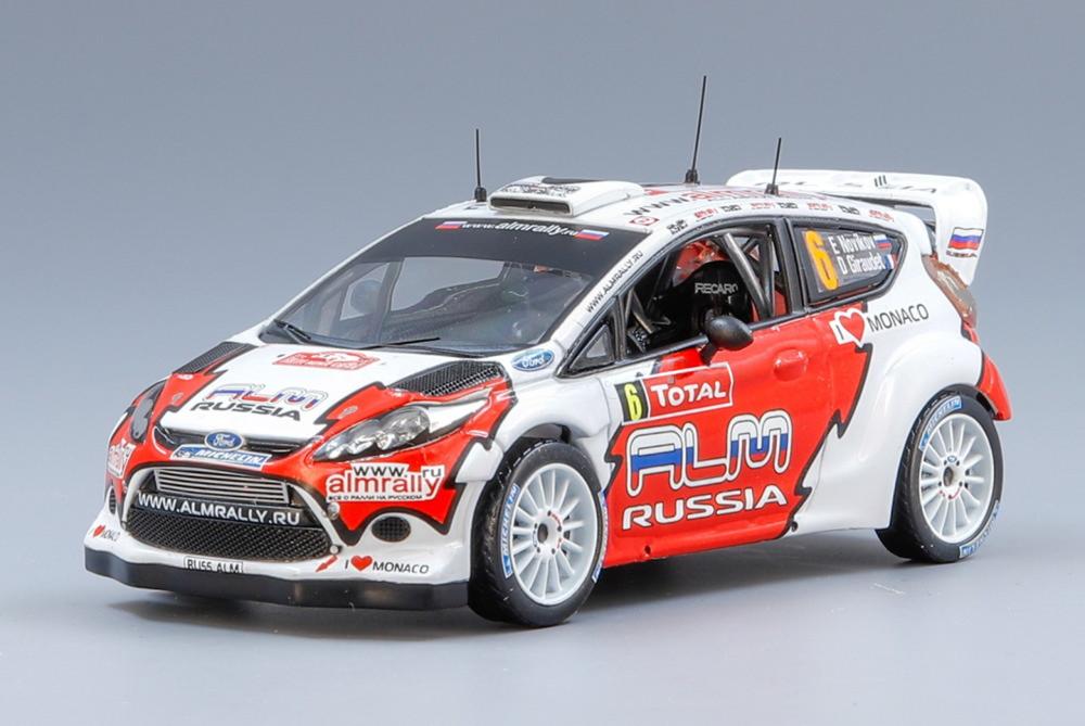 Ford Fiesta RS WRC No.6 5th Rally Monte Carlo 2012 E. Novikov / D. Giraudet/ IXO 1/43 ミニカー