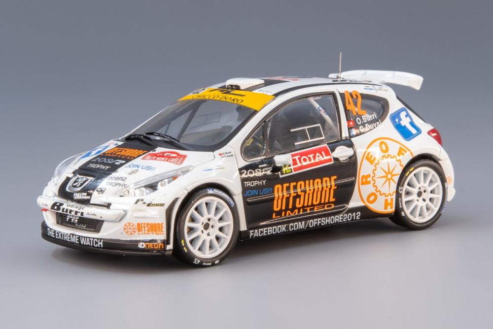 Peugeot 207 S2000 No.42 Rallye Monte Carlo 2013 O.Burri G.Duval/ IXO 1/43 ミニカー