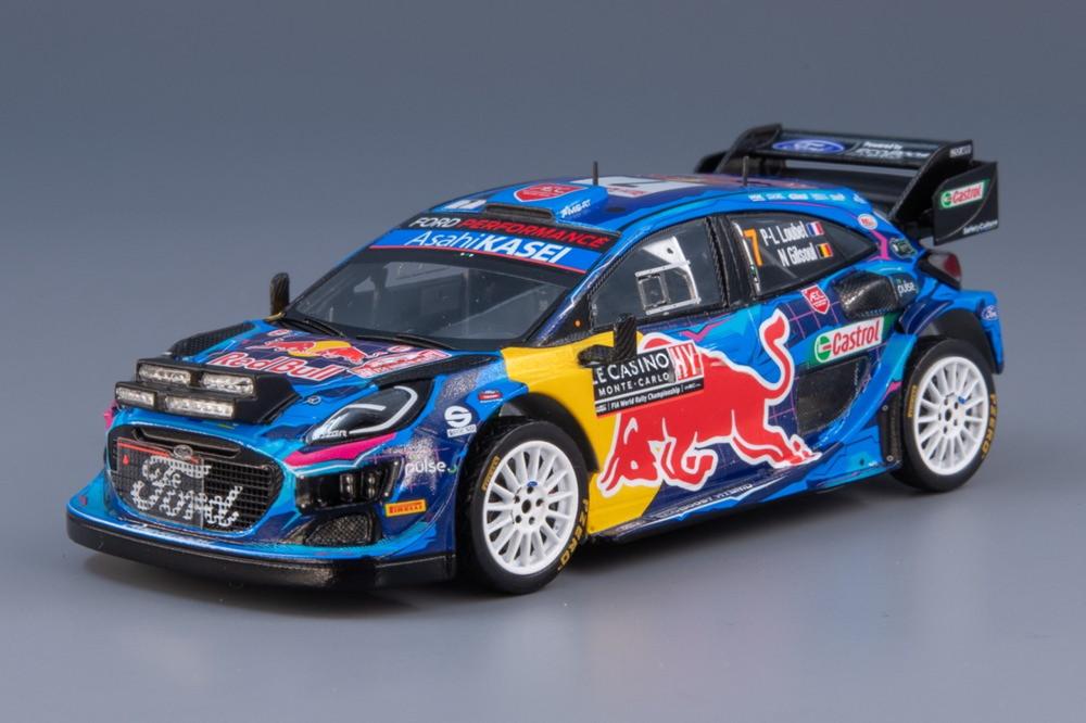 Ford Puma Rally1 7号車 M-SPORT Ford WRT WRC ラリーモンテカルロ 2023 ナイトライト付/ Spark 1/43 ミニカー