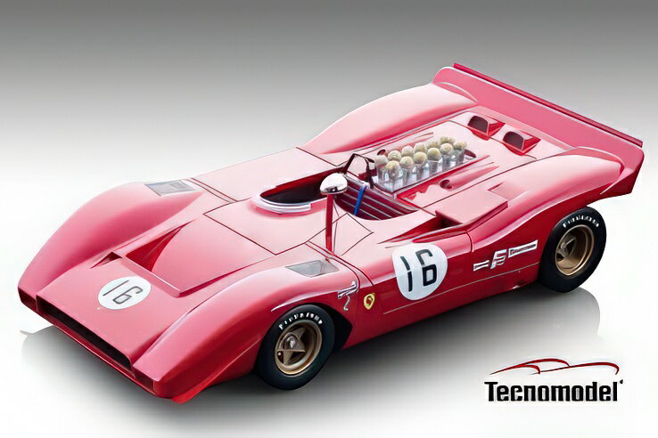Ferrari 612 Can Am Watkins 1969 16 3位 Chris Amon/ Tecno 1/18