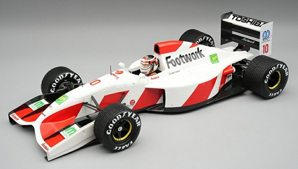 Hot Wheels - 【予約】2026年発売予定FOOTWORK F1 FA13 MUGEN HONDA N 10 ベルギーGP レインタイヤ (フィギュア付) 1992 鈴木 亜久里 ホワイト レッド/ Tecno 1/18 ミニカー