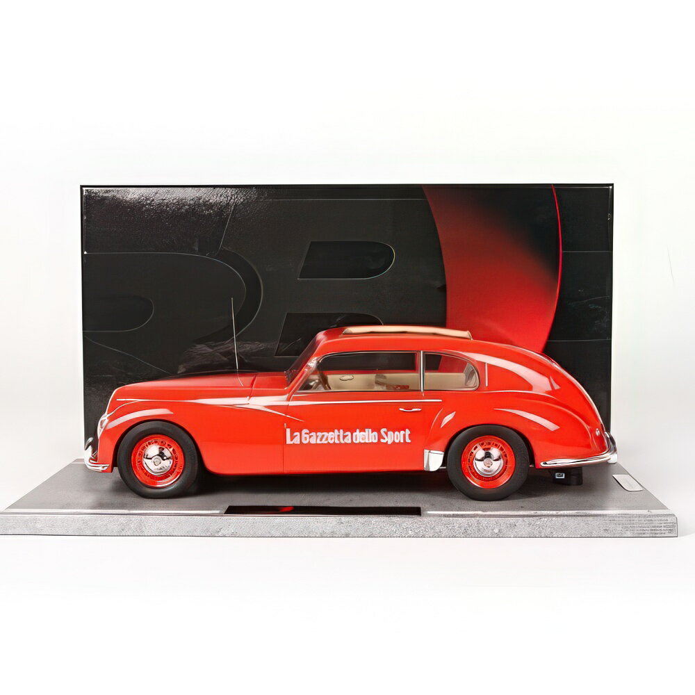 Alfa Romeo 6C 2500 Freccia D'Oro オープンルーフ La Gazzetta Dello Sport Ammiraglia Giro D'Italia 1949 C1812GI/ BBR 1/18 ミニカー