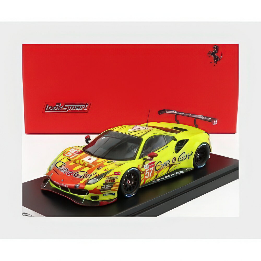 Ferrari 488 Gte Evo 3 9L ターボ V8 チーム Kessel Racing #57 24H Le Mans 2021 イエロー レッド LSLM126/ LOOKSMART 1/43 ミニカー
