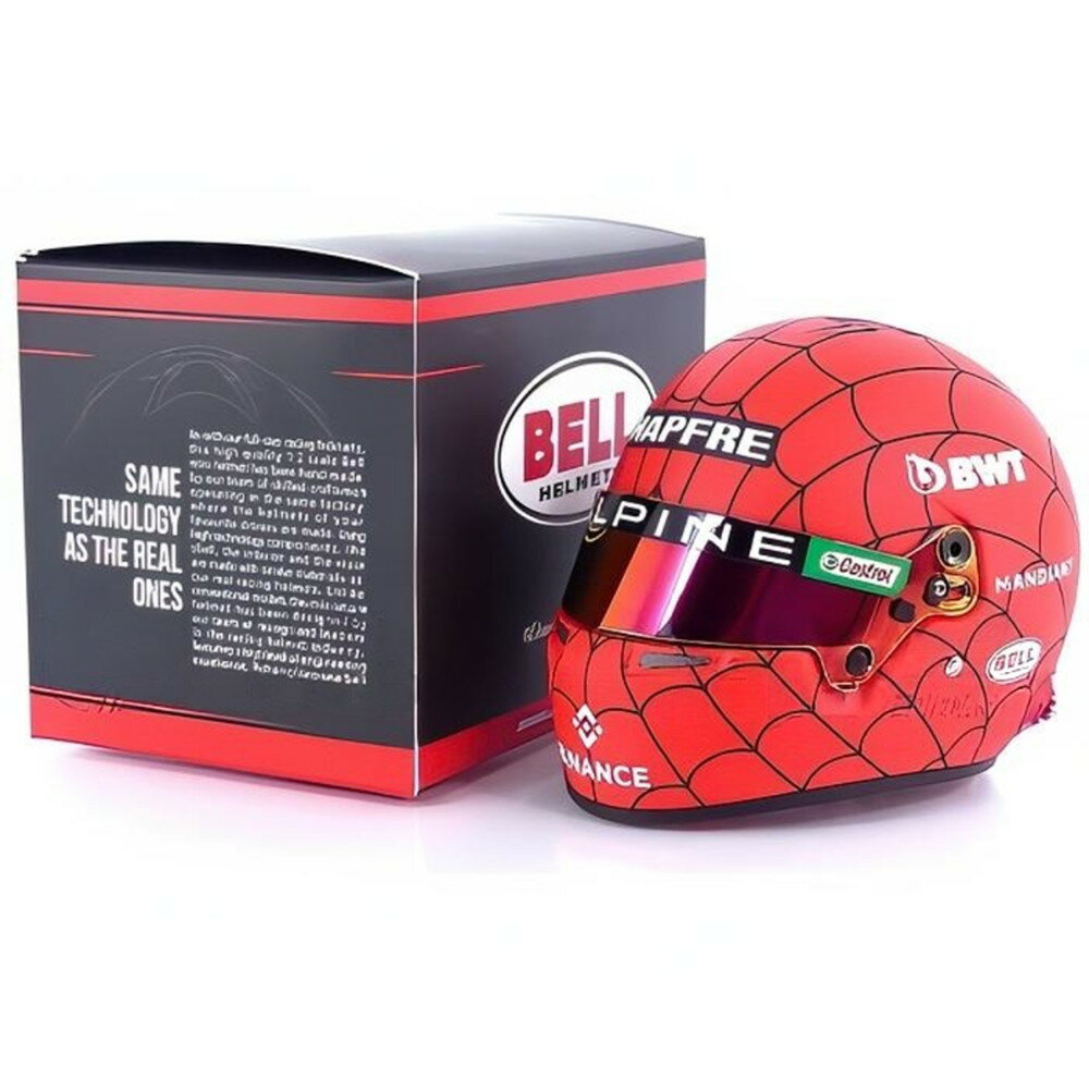 Hot Wheels - エステバン・オコン ヘルメット Alpine アメリカGP 2022/ MINI HELMET 1/2 ミニカー