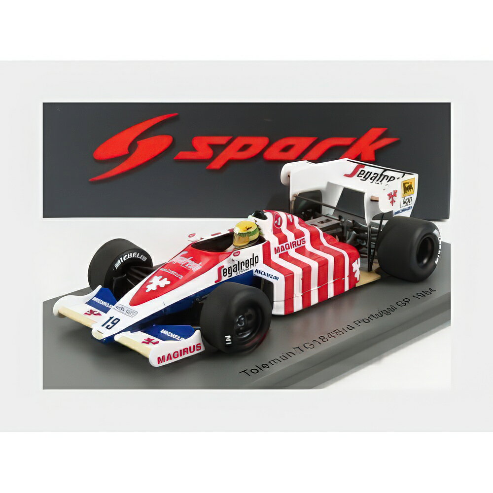 Toleman F1 Tg184 #19 3Rd Portugal Gp 1984 Ayrton Senna ブルー ホワイト レッド/ Spark 1/43 ミニカー