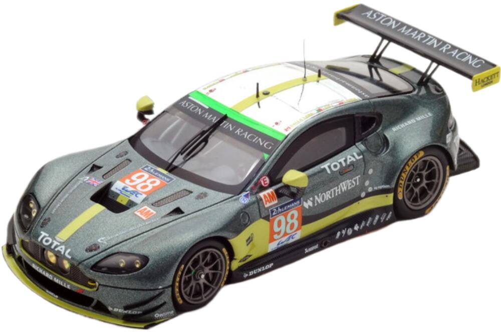 Aston Martin Vantage チーム Aston Martin Racing #98 24H Le Mans 2017 ブルー イエロー/ Spark 1/43 ミニカー